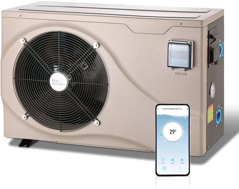 ECOPOOLTECH 10000gallons Inverter Pool Heaters for Above Ground and Inground Pools